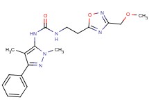 N-(1,4-dimethyl-3-phenyl-1H-pyrazol-5-yl)-N'-{2-[3-(methoxymethyl)-1,2,4-oxadiazol-5-yl]ethyl}urea