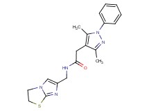 N-(2,3-dihydroimidazo[2,1-b][1,3]thiazol-6-ylmethyl)-2-(3,5-dimethyl-1-phenyl-1H-pyrazol-4-yl)acetamide