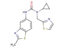 N-cyclopropyl-N'-(2-methyl-1,3-benzothiazol-5-yl)-N-(1,3-thiazol-2-ylmethyl)urea