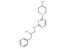 1-{2-[(2-hydroxy-3-phenylpropyl)amino]pyrimidin-4-yl}piperidin-4-ol