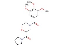 2-(1-pyrrolidinylcarbonyl)-4-(3,4,5-trimethoxybenzoyl)morpholine