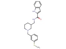 N-({1-[3-(methylthio)benzyl]-3-piperidinyl}methyl)-1H-indole-2-carboxamide