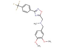 (3,4-dimethoxybenzyl)methyl({3-[4-(trifluoromethyl)phenyl]-1,2,4-oxadiazol-5-yl}methyl)amine
