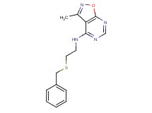 N-[2-(benzylthio)ethyl]-3-methylisoxazolo[5,4-d]pyrimidin-4-amine