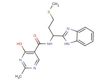 N-[1-(1H-benzimidazol-2-yl)-3-(methylthio)propyl]-4-hydroxy-2-methylpyrimidine-5-carboxamide