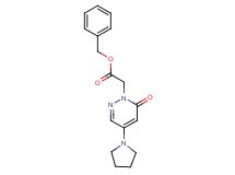 benzyl [6-oxo-4-(1-pyrrolidinyl)-1(6H)-pyridazinyl]acetate