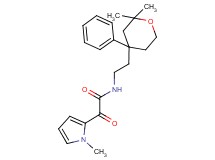 N-[2-(2,2-dimethyl-4-phenyltetrahydro-2H-pyran-4-yl)ethyl]-2-(1-methyl-1H-pyrrol-2-yl)-2-oxoacetamide