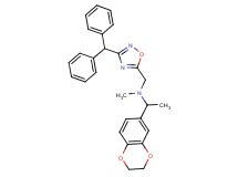 1-(2,3-dihydro-1,4-benzodioxin-6-yl)-N-{[3-(diphenylmethyl)-1,2,4-oxadiazol-5-yl]methyl}-N-methylethanamine