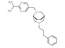(1S*,5R*)-6-[(2-isopropylpyrimidin-5-yl)methyl]-3-(3-phenylpropyl)-3,6-diazabicyclo[3.2.2]nonane