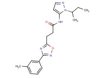 N-(1-sec-butyl-1H-pyrazol-5-yl)-3-[3-(3-methylphenyl)-1,2,4-oxadiazol-5-yl]propanamide