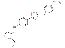 N-[(1-ethyl-2-pyrrolidinyl)methyl]-5-[3-(4-methoxybenzyl)-1,2,4-oxadiazol-5-yl]-2-pyridinamine