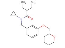N-cyclopropyl-2-ethyl-N-[3-(tetrahydro-2H-pyran-2-ylmethoxy)benzyl]butanamide