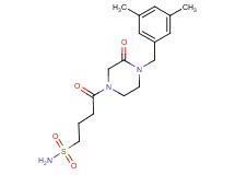 4-[4-(3,5-dimethylbenzyl)-3-oxo-1-piperazinyl]-4-oxo-1-butanesulfonamide