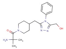 (5-{[1-(2-amino-2-methylpropanoyl)piperidin-4-yl]methyl}-4-phenyl-4H-1,2,4-triazol-3-yl)methanol