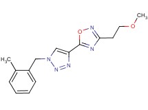 3-(2-methoxyethyl)-5-[1-(2-methylbenzyl)-1H-1,2,3-triazol-4-yl]-1,2,4-oxadiazole