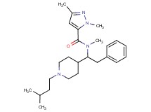 N,1,3-trimethyl-N-{1-[1-(3-methylbutyl)-4-piperidinyl]-2-phenylethyl}-1H-pyrazole-5-carboxamide