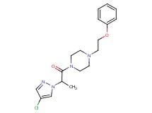 1-[2-(4-chloro-1H-pyrazol-1-yl)propanoyl]-4-(2-phenoxyethyl)piperazine