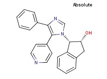 (1S,2R)-1-(4-phenyl-5-pyridin-4-yl-1H-imidazol-1-yl)indan-2-ol