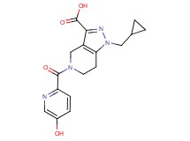 1-(cyclopropylmethyl)-5-[(5-hydroxypyridin-2-yl)carbonyl]-4,5,6,7-tetrahydro-1H-pyrazolo[4,3-c]pyridine-3-carboxylic acid