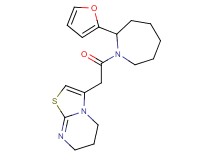3-{2-[2-(2-furyl)-1-azepanyl]-2-oxoethyl}-6,7-dihydro-5H-[1,3]thiazolo[3,2-a]pyrimidine