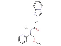 3-imidazo[1,2-a]pyridin-2-yl-N-(2-methoxy-1-pyridin-2-ylethyl)-N-methylpropanamide