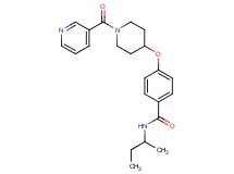 N-(sec-butyl)-4-{[1-(3-pyridinylcarbonyl)-4-piperidinyl]oxy}benzamide
