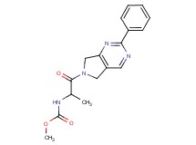 methyl [1-methyl-2-oxo-2-(2-phenyl-5,7-dihydro-6H-pyrrolo[3,4-d]pyrimidin-6-yl)ethyl]carbamate