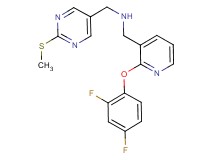 1-[2-(2,4-difluorophenoxy)-3-pyridinyl]-N-{[2-(methylthio)-5-pyrimidinyl]methyl}methanamine