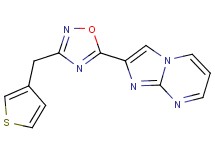 2-[3-(3-thienylmethyl)-1,2,4-oxadiazol-5-yl]imidazo[1,2-a]pyrimidine