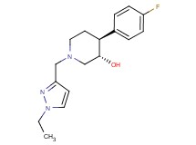 (3S*,4S*)-1-[(1-ethyl-1H-pyrazol-3-yl)methyl]-4-(4-fluorophenyl)piperidin-3-ol
