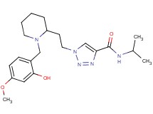 1-{2-[1-(2-hydroxy-4-methoxybenzyl)-2-piperidinyl]ethyl}-N-isopropyl-1H-1,2,3-triazole-4-carboxamide
