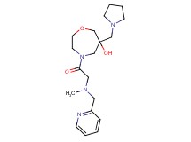 4-[N-methyl-N-(pyridin-2-ylmethyl)glycyl]-6-(pyrrolidin-1-ylmethyl)-1,4-oxazepan-6-ol