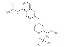 N-(2-{[4-(2,2-dimethylpropyl)-3-(2-hydroxyethyl)-1-piperazinyl]methyl}-5-quinolinyl)acetamide