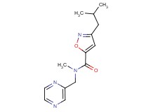 3-isobutyl-N-methyl-N-(pyrazin-2-ylmethyl)isoxazole-5-carboxamide