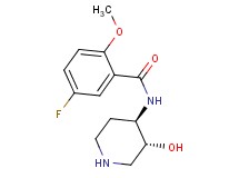 5-fluoro-N-[rel-(3R,4R)-3-hydroxy-4-piperidinyl]-2-methoxybenzamide hydrochloride