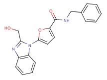 N-benzyl-5-[2-(hydroxymethyl)-1H-benzimidazol-1-yl]-2-furamide