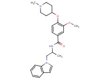 N-[2-(1H-indol-1-yl)-1-methylethyl]-3-methoxy-4-[(1-methyl-4-piperidinyl)oxy]benzamide