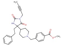 methyl 4-({4-[1-(2-butyn-1-yl)-2,5-dioxo-4-(2-phenylethyl)-4-imidazolidinyl]-1-piperidinyl}methyl)benzoate