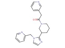 2-({2-[1-(3-pyridinylacetyl)-3-piperidinyl]-1H-imidazol-1-yl}methyl)pyridine
