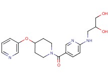 3-[(5-{[4-(pyridin-3-yloxy)piperidin-1-yl]carbonyl}pyridin-2-yl)amino]propane-1,2-diol
