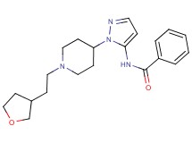 N-(1-{1-[2-(tetrahydrofuran-3-yl)ethyl]piperidin-4-yl}-1H-pyrazol-5-yl)benzamide