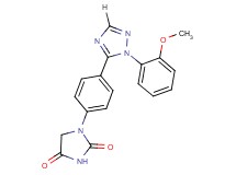 1-{4-[1-(2-methoxyphenyl)-1H-1,2,4-triazol-5-yl]phenyl}imidazolidine-2,4-dione