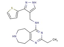 2-ethyl-N-{[3-(2-thienyl)-1H-pyrazol-4-yl]methyl}-6,7,8,9-tetrahydro-5H-pyrimido[4,5-d]azepin-4-amine dihydrochloride