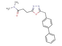 3-[5-(4-biphenylylmethyl)-1,3,4-oxadiazol-2-yl]-N,N-dimethylpropanamide