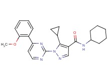 N-cyclohexyl-5-cyclopropyl-1-[4-(2-methoxyphenyl)-2-pyrimidinyl]-1H-pyrazole-4-carboxamide