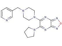 5-[4-(3-pyridinylmethyl)-1-piperazinyl]-6-(1-pyrrolidinyl)[1,2,5]oxadiazolo[3,4-b]pyrazine