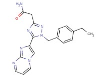 2-[1-(4-ethylbenzyl)-5-imidazo[1,2-a]pyrimidin-2-yl-1H-1,2,4-triazol-3-yl]acetamide