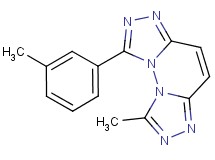 1-methyl-8-(3-methylphenyl)bis[1,2,4]triazolo[3,4-f:4',3'-b]pyridazine