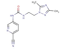 N-(6-cyanopyridin-3-yl)-N'-[2-(3,5-dimethyl-1H-1,2,4-triazol-1-yl)ethyl]urea