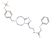 2-phenoxy-N-(2-{7-[4-(trifluoromethoxy)benzyl]-6,7,8,9-tetrahydro-5H-[1,2,4]triazolo[4,3-d][1,4]diazepin-3-yl}ethyl)acetamide